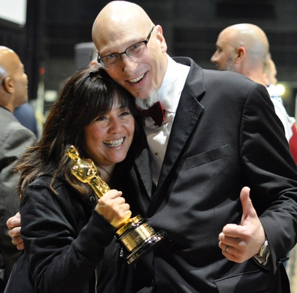 Roy Conli, Producer, Big Hero Six with Alum Dawn Yamazi